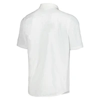 Chemise de camp boutonnée Tommy Bahama pour hommes, New England Patriots Sport Coconut Point Palm Vista IslandZone