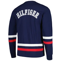 Men's Tommy Hilfiger Navy/Red New England Patriots Nolan Long Sleeve T-Shirt