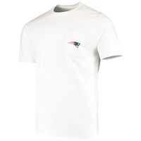 Men's Vineyard Vines White New England Patriots Big & Tall Helmet T-Shirt