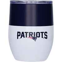 New England Patriots 16oz. Colorblock Stainless Steel Curved Tumbler