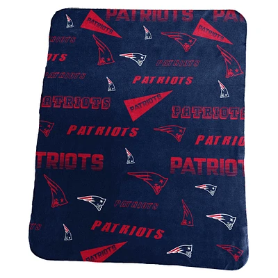 Couverture polaire classique New England Patriots 50" x 60"