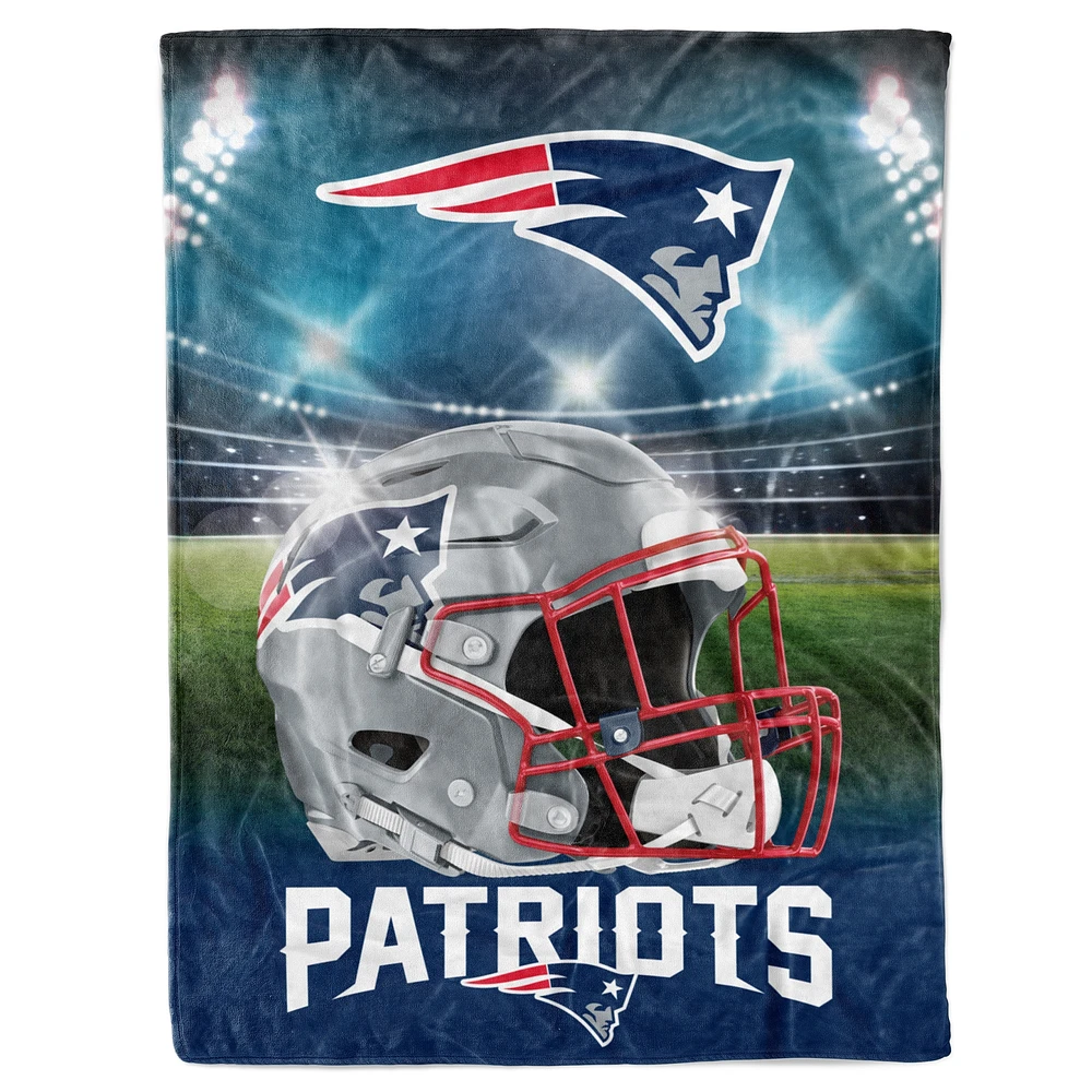 Couverture de lumières de stade 60 po x 80 po des New England Patriots