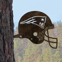 New England Patriots Metal Garden Art Helmet Spike