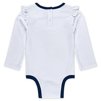 Newborn & Infant WEAR by Erin Andrews New England Patriots Three-Piece Long Sleeve Bodysuit, Tutu and Sweatpants Set