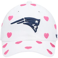 Toddler Girls '47 White New England Patriots Surprise Clean Up Adjustable Hat
