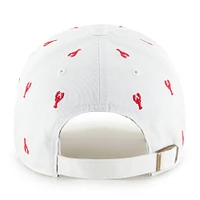 Unisex '47 White New England Patriots Confetti Clean Up Adjustable Hat