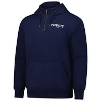 Unisex Dunbrooke  Navy New England Patriots Defender Quarter-Zip Hoodie
