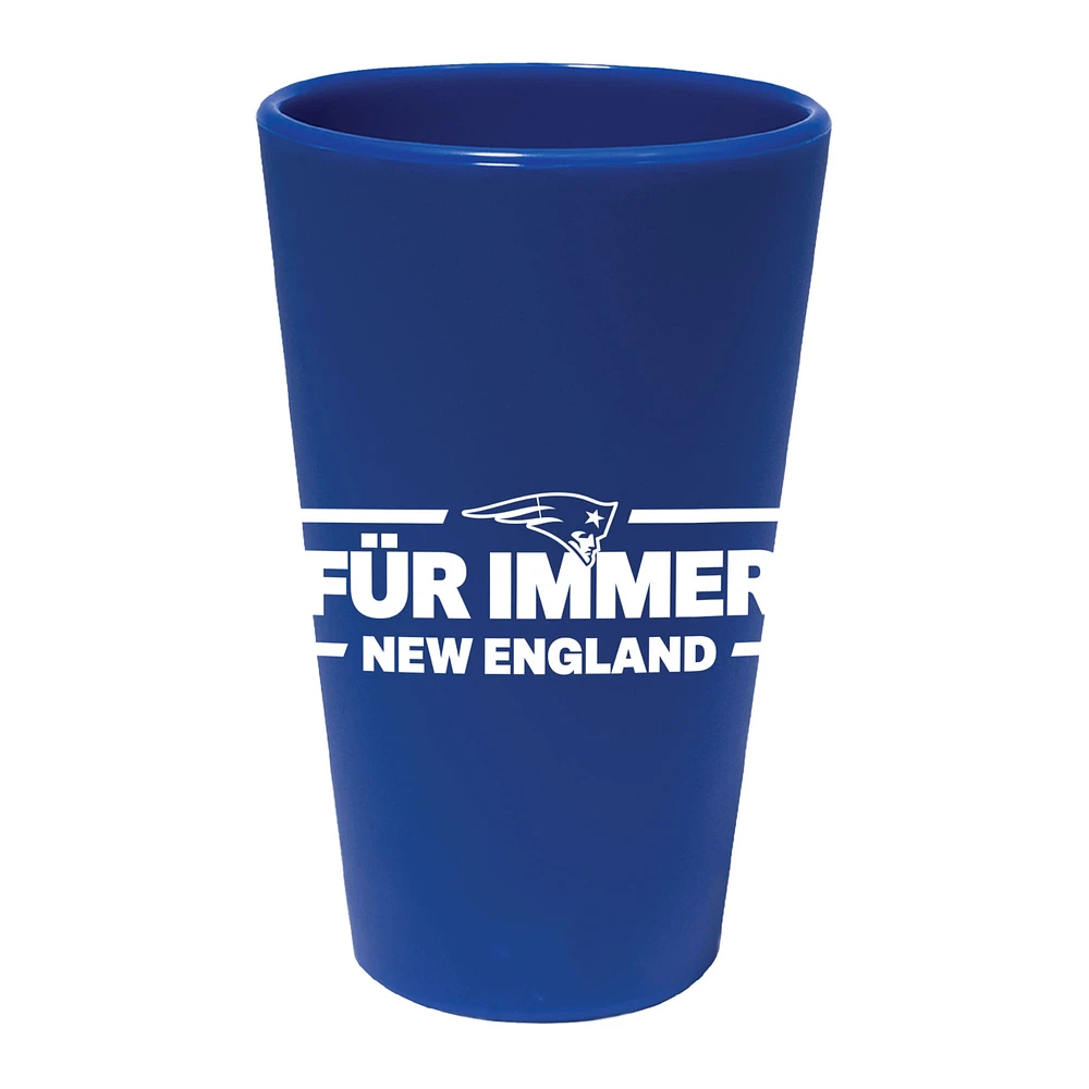 WinCraft Patriots de la Nouvelle-Angleterre 16oz. Verre à pinte en silicone de la série internationale 2023