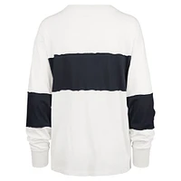 T-shirt à manches longues '47 crème pour femmes des New England Patriots Clubhouse Pride Taylor