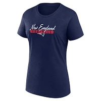 Women's Fanatics  Navy/Red New England Patriots Fan T-Shirt Combo Set
