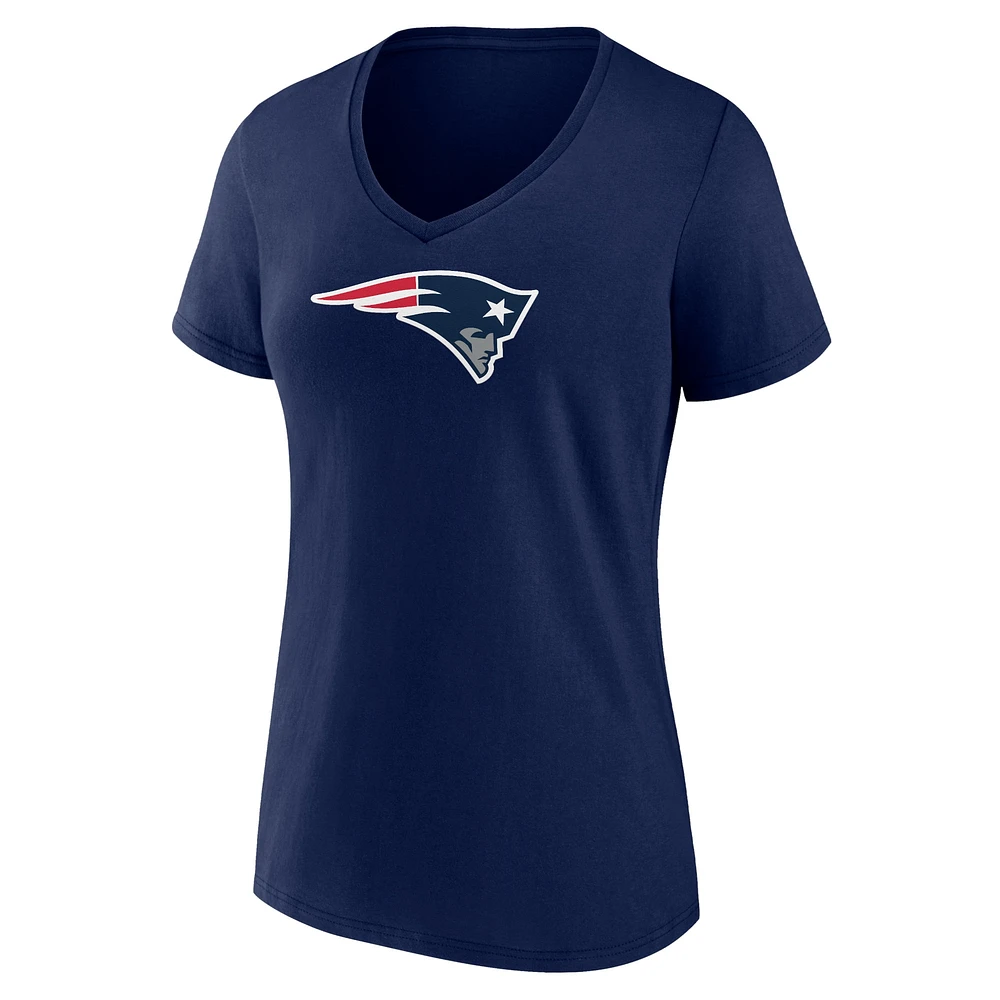 Women's Fanatics Navy New England Patriots Mother's Day V-Neck T-Shirt