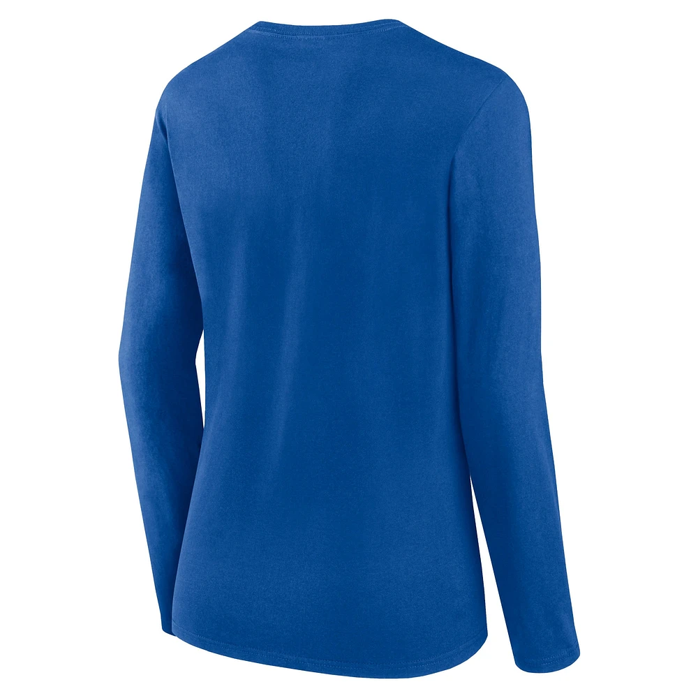 Women's Fanatics Royal New England Patriots Next Long Sleeve T-Shirt