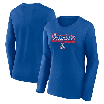 Women's Fanatics Royal New England Patriots Next Long Sleeve T-Shirt