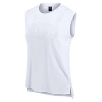 Women's Fanatics White New England Patriots Studio Gym Tank Top
