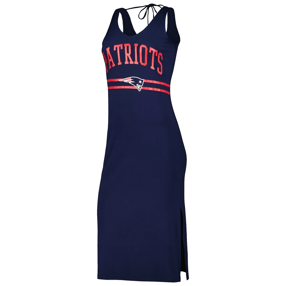 Women's G-III 4Her by Carl Banks Navy New England Patriots Training V-Neck Maxi Dress
