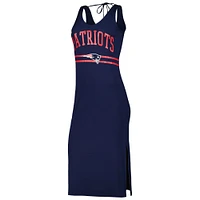 Women's G-III 4Her by Carl Banks Navy New England Patriots Training V-Neck Maxi Dress