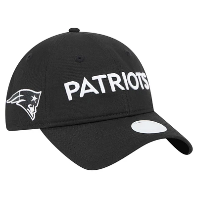 Women's New Era Black New England Patriots Cece 9TWENTY Adjustable Hat