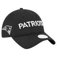 Women's New Era Black New England Patriots Cece 9TWENTY Adjustable Hat