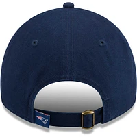 Women's New Era Navy New England Patriots Game Day Flower 9TWENTY Adjustable Hat