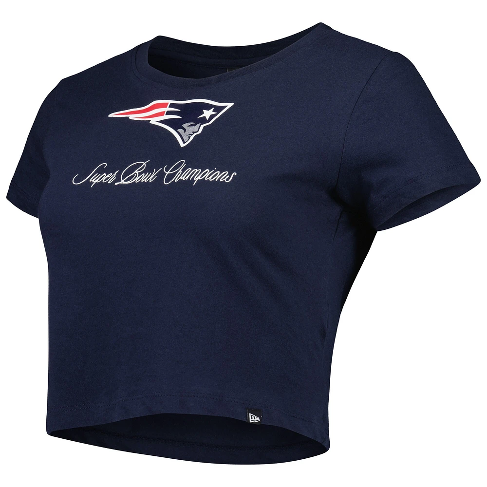 Women's New Era Navy England Patriots Historic Champs T-Shirt