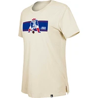 Women's New Era  Tan England Patriots Third Down Historic T-Shirt