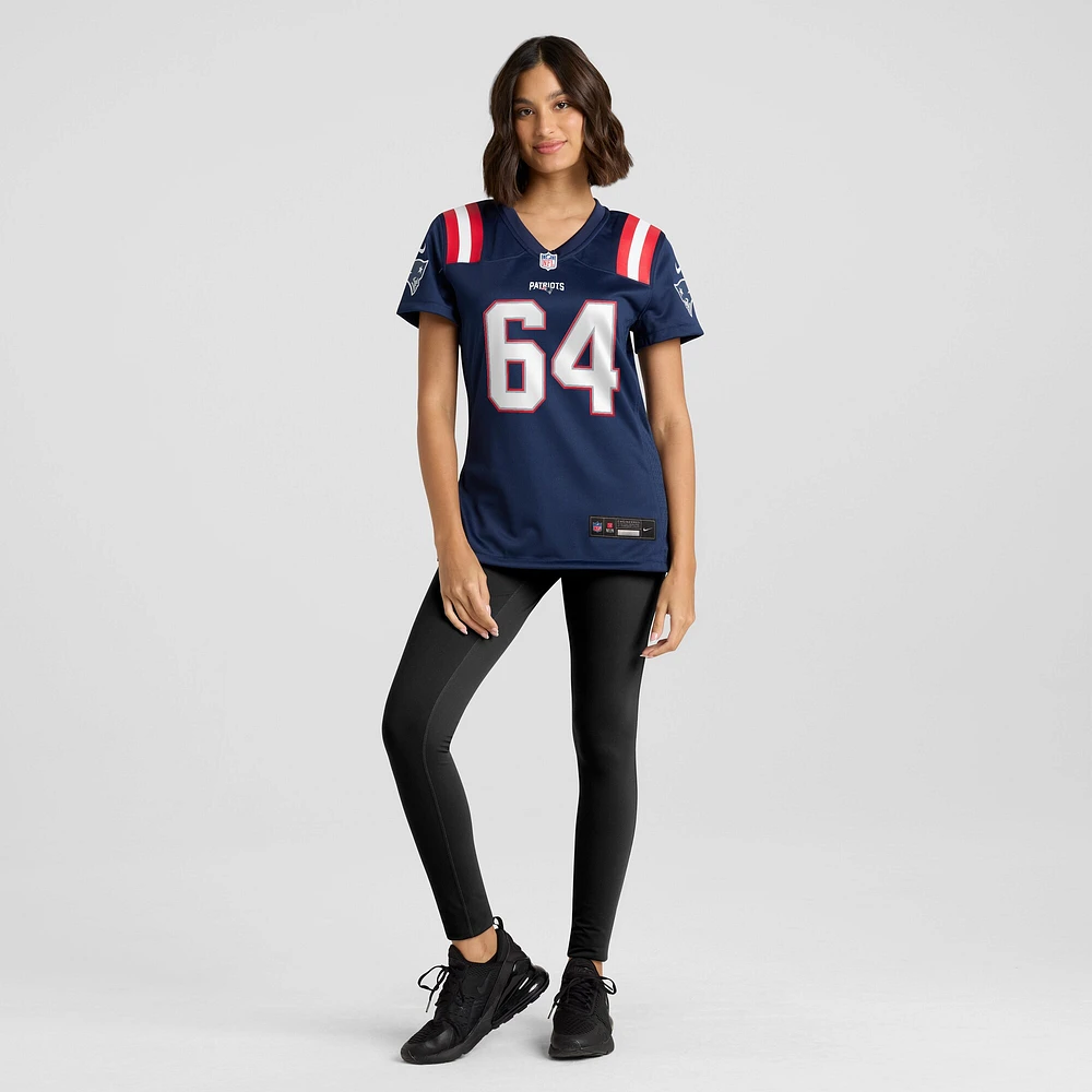 Women's Nike Andrew Stueber Navy New England Patriots Game Player Jersey