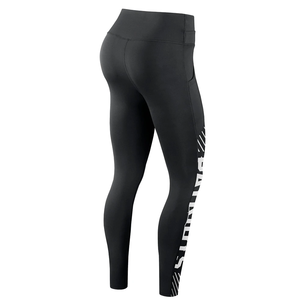 Legging Nike New England Patriots Primetime Yard Line pour femme - Noir