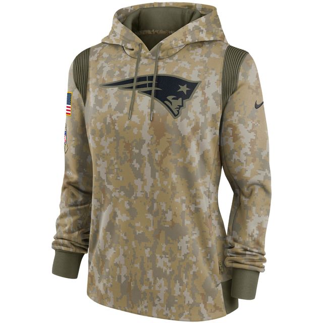 Nike Camo New England Patriots 2021 Salute To Service pour femme - Therma Performance Pullover Hoodie