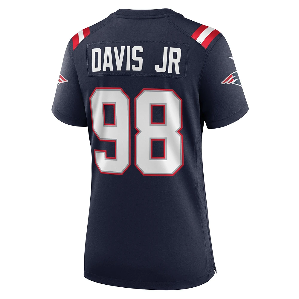 Women's Nike Carl Davis Jr. Navy New England Patriots Game Player Jersey