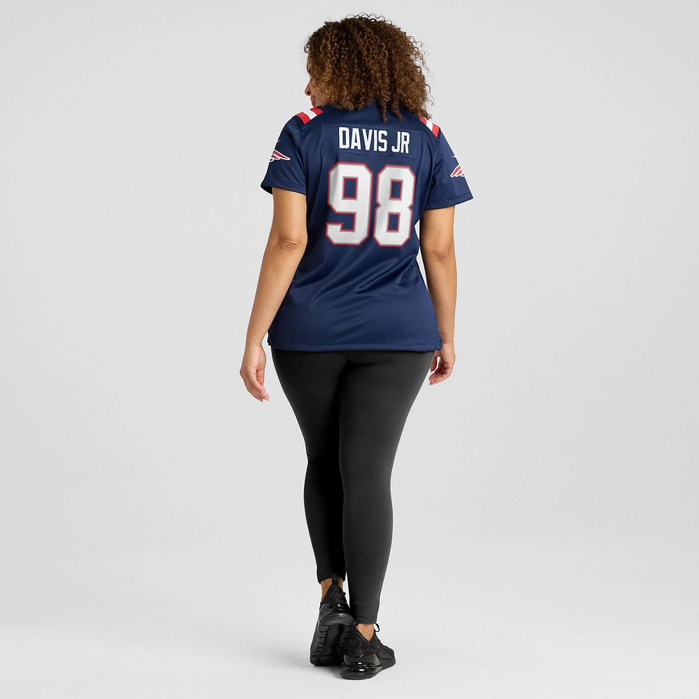 Women's Nike Carl Davis Jr. Navy New England Patriots Game Player Jersey