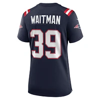 Women's Nike Corliss Waitman  Navy New England Patriots Team Game Jersey