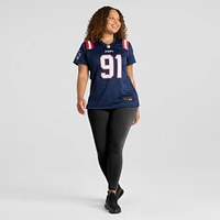 Women's Nike Deatrich Wise Jr. Navy New England Patriots Game Jersey