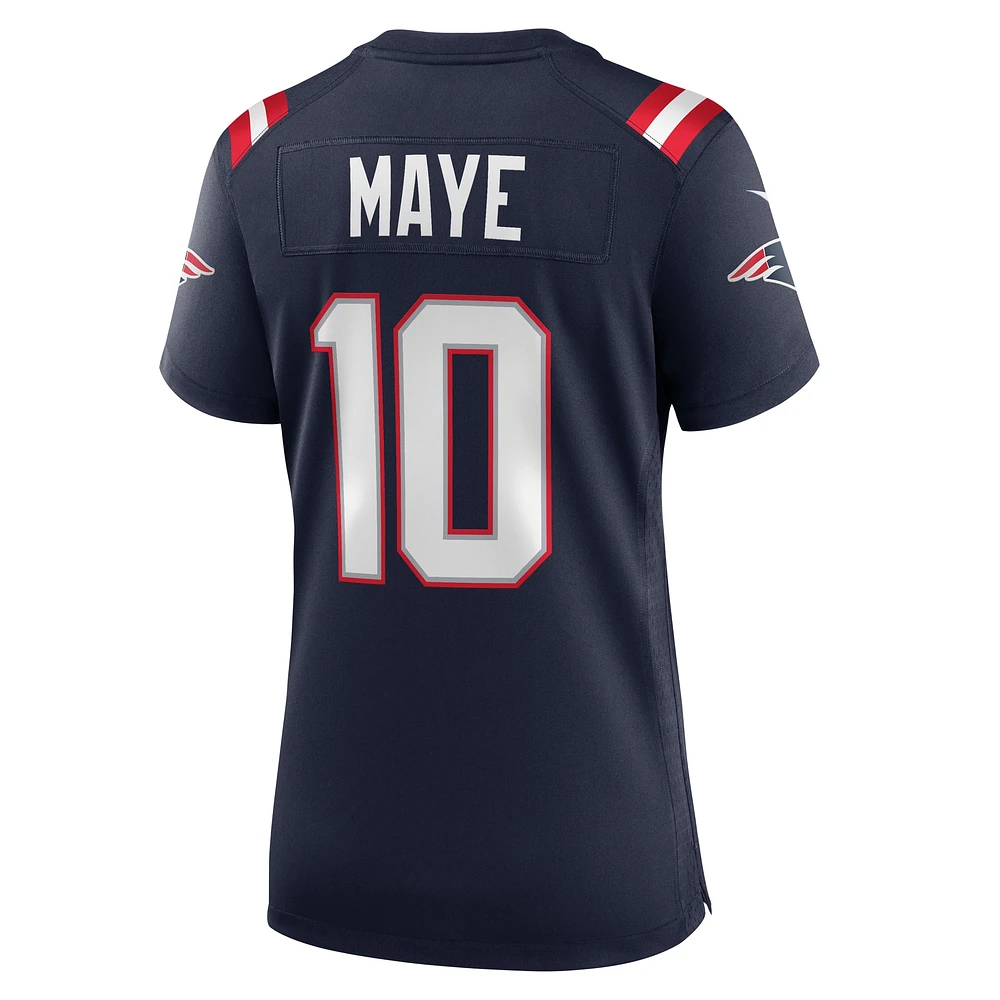 Women's Nike Drake Maye Navy New England Patriots  Player Game Jersey