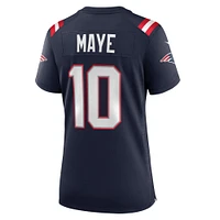 Women's Nike Drake Maye Navy New England Patriots  Player Game Jersey