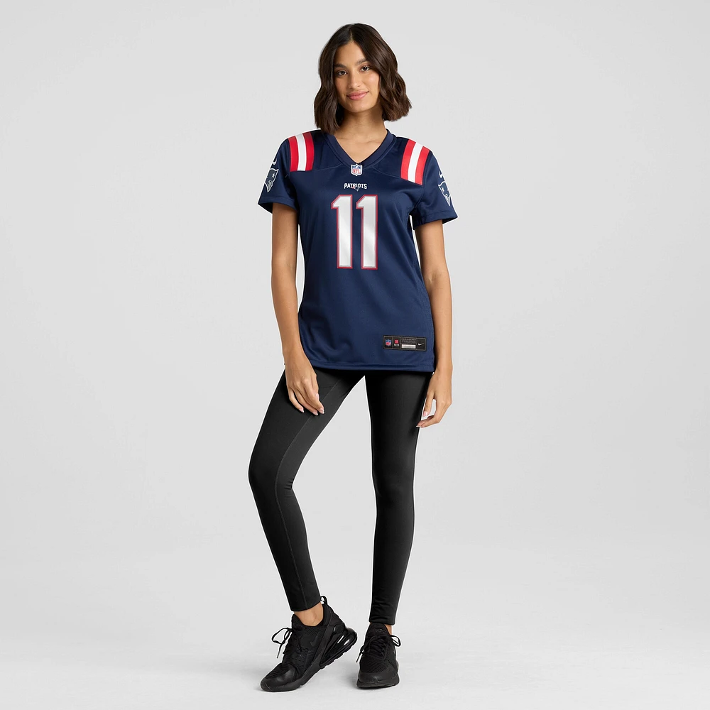 Women's Nike Drew Bledsoe Navy New England Patriots Game Retired Player Jersey
