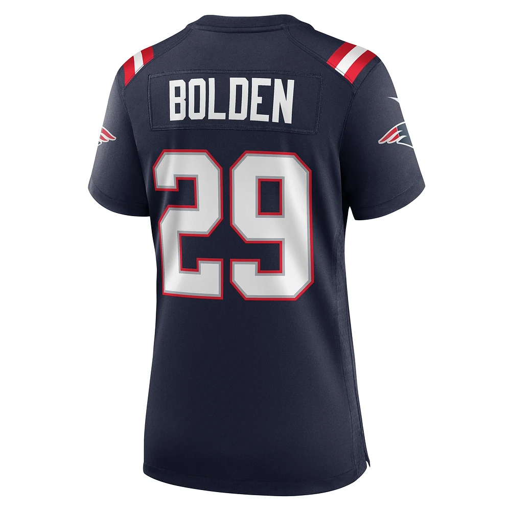 Women's Nike Isaiah Bolden  Navy New England Patriots Team Game Jersey