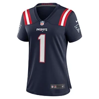 Women's Nike Ja'Lynn Polk  Navy New England Patriots Team Game Jersey