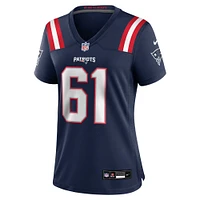 Women's Nike Lester Cotton Sr.  Navy New England Patriots Team Game Jersey
