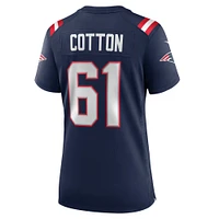 Women's Nike Lester Cotton Sr.  Navy New England Patriots Team Game Jersey