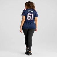 Women's Nike Lester Cotton Sr.  Navy New England Patriots Team Game Jersey