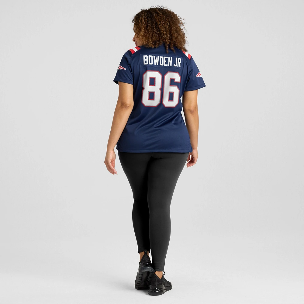 Women's Nike Lynn Bowden Jr. Navy New England Patriots Home Game Player Jersey