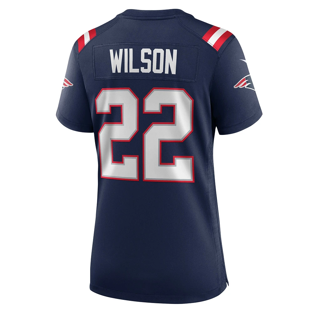 Women's Nike Marco Wilson  Navy New England Patriots Game Jersey