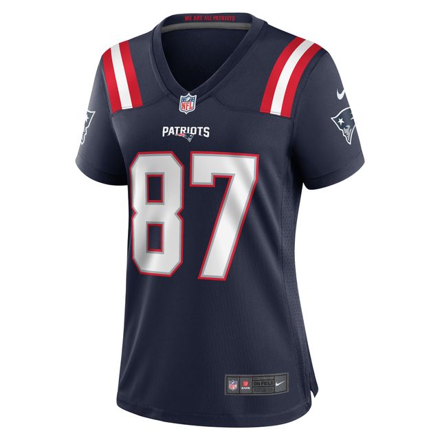 Maillot de joueur match des New England Patriots Nike Matt Sokol pour femme, bleu marine