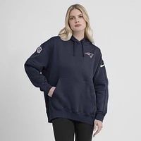 Sweat à capuche en molleton Nike New England Patriots Sideline Club pour femme - Bleu marine