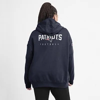 Sweat à capuche en molleton Nike New England Patriots Sideline Club pour femme - Bleu marine