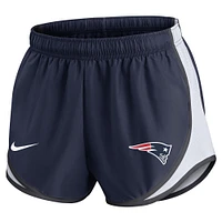 Short Nike bleu marine New England Patriots Tempo pour femme