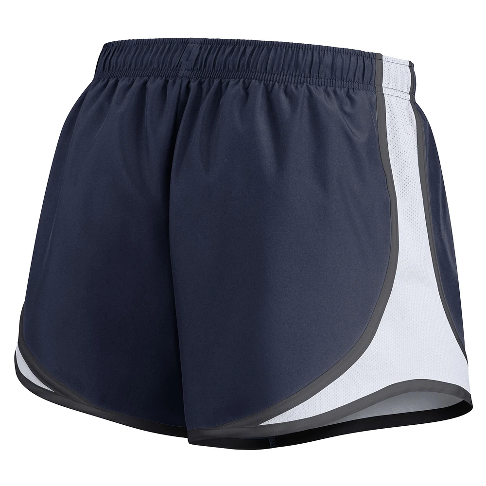 Short Nike bleu marine New England Patriots Tempo pour femme