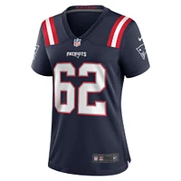 Women's Nike Sidy Sow  Navy New England Patriots Team Game Jersey