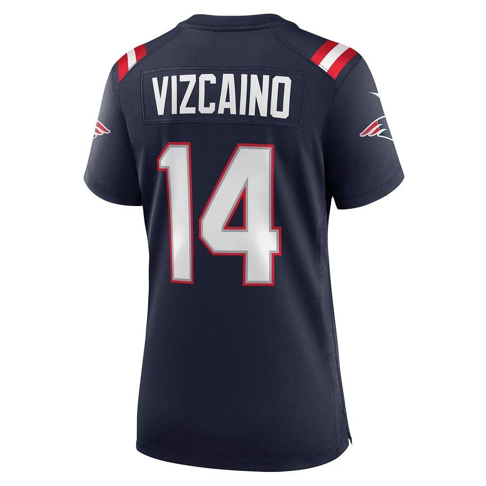 Women's Nike Tristan Vizcaino Navy New England Patriots Home Game Player Jersey