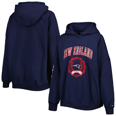 Sweat à capuche Tommy Hilfiger New England Patriots Becca pour femme, bleu marine